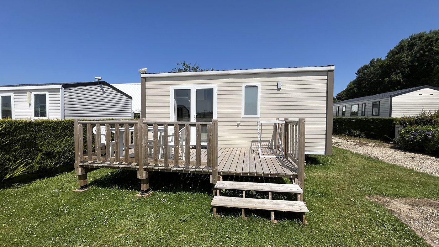 Cosy Mobile Home | 2 bedrooms up to 3 people Campsite in Normandy, Alabaster Coast | 3-person mobile home
