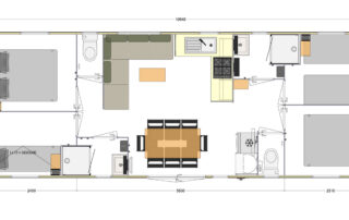 Stacaravan 4 slaapkamers – Le Toscane Stacaravan 4 slaapkamers - Le Toscane