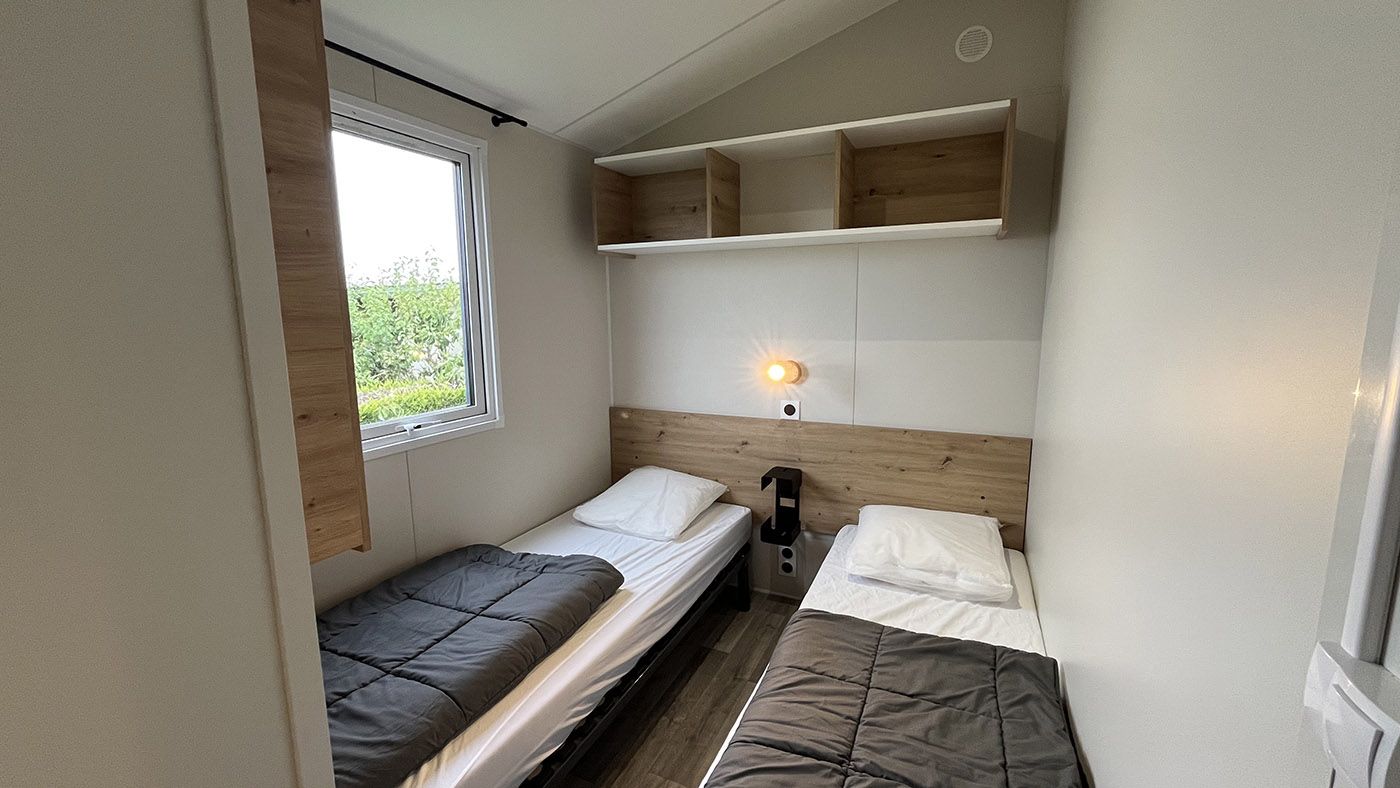 Toscane Mobile Home | 2 twin bedrooms Campsite in Normandy - Alabaster Coast | 4-bedroom mobile home - 2 shower rooms